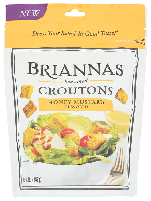 BRIANNAS: Croutons Honey Mustard, 5 OZ