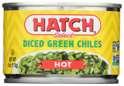 Hatch hot diced green chiles are great for adding some heat to any meal. The smoky flavor and heat is perfect for breakfast, lunch, or dinner. Hatch chiles are grown in the Hatch Valley of New Mexico,&rdquo;the chile capital of the world&rdquo; proclaimed at the annual Hatch Festival.