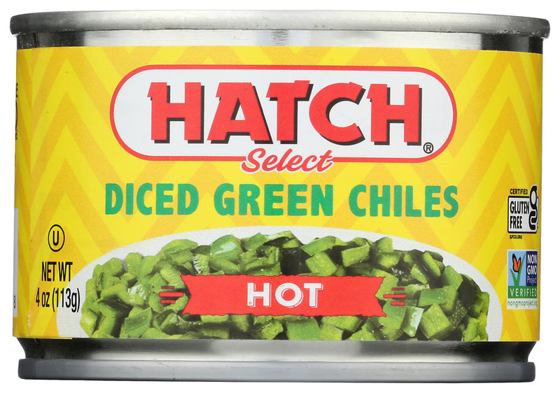 Hatch hot diced green chiles are great for adding some heat to any meal. The smoky flavor and heat is perfect for breakfast, lunch, or dinner. Hatch chiles are grown in the Hatch Valley of New Mexico,&rdquo;the chile capital of the world&rdquo; proclaimed at the annual Hatch Festival.