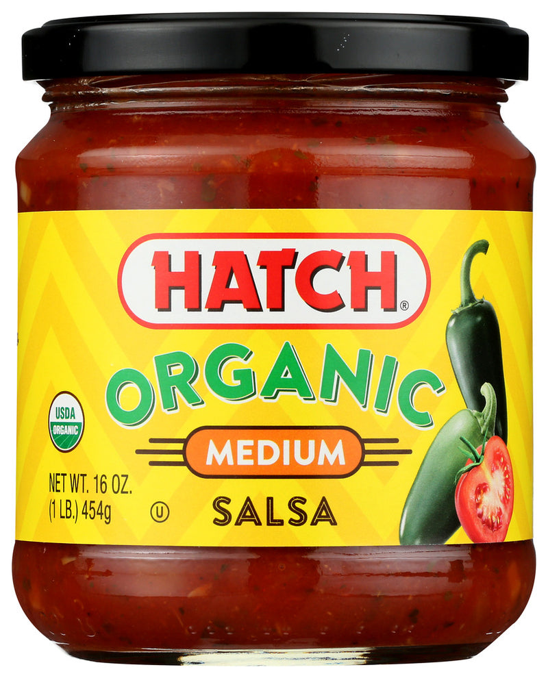 HATCH: Organic Medium Salsa, 16 oz - No Brand For Less