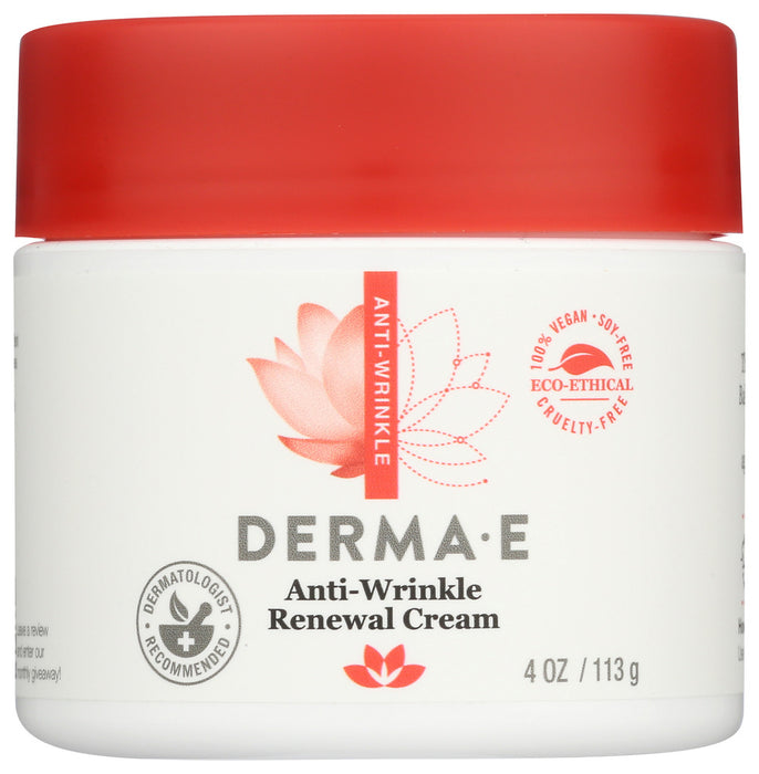 DERMA E: Anti-Wrinkle Vitamin A Retinyl Palmitate Creme, 4 oz - No Brand For Less 