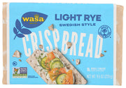Light in many ways! Lightly baked, extra-fine slices of our mildest whole grain rye flavor are in our Wasa Light Rye Crispbread. The delicate taste complements even the mildest topping. Lightly crispy&hellip;and only 30 calories per slice!