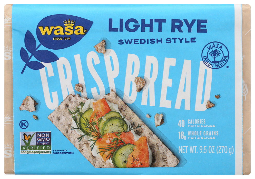 WASA: Light Rye Crispbread, 9.5 Oz