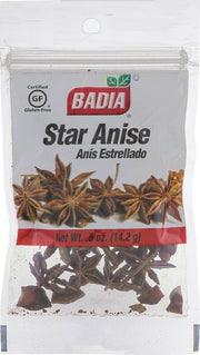 Star Anise is one of the most delicate herb plants, related to dill, fennel and cumin. It is used mainly to add flavor to cordials and liqueurs. In France, where its use is more common, anise is used to season fish, seafood and shellfish.