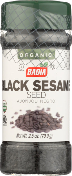 Black Sesame seed is the seed of Sesamum Indicum. They are are high in protein, and are considered more flavorful than traditional white sesame. Used on fish, salads, breads, and sauces. It is a prominent ingredient in Asian dishes as well.
