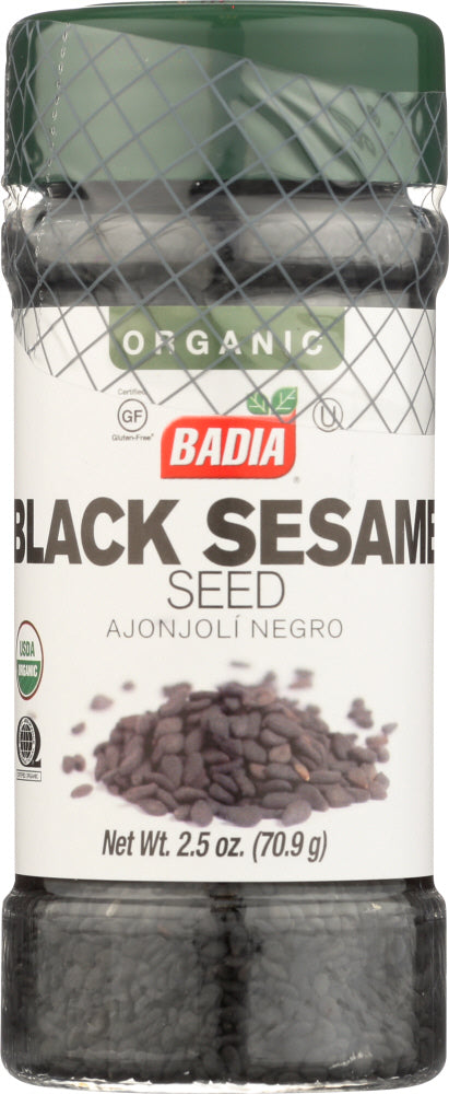 Black Sesame seed is the seed of Sesamum Indicum. They are are high in protein, and are considered more flavorful than traditional white sesame. Used on fish, salads, breads, and sauces. It is a prominent ingredient in Asian dishes as well.