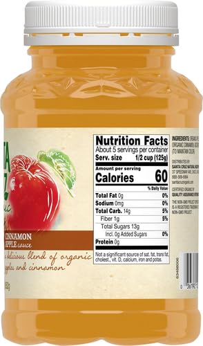 SANTA CRUZ: Organic Cinnamon Apple Sauce, 23 Oz