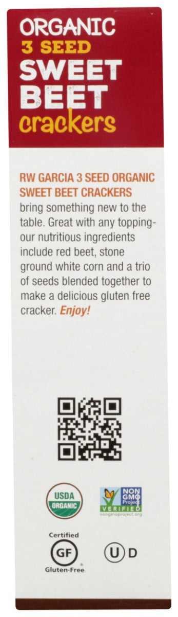 RW GARCIA: Organic Sweet Beet Crackers, 5.5 oz