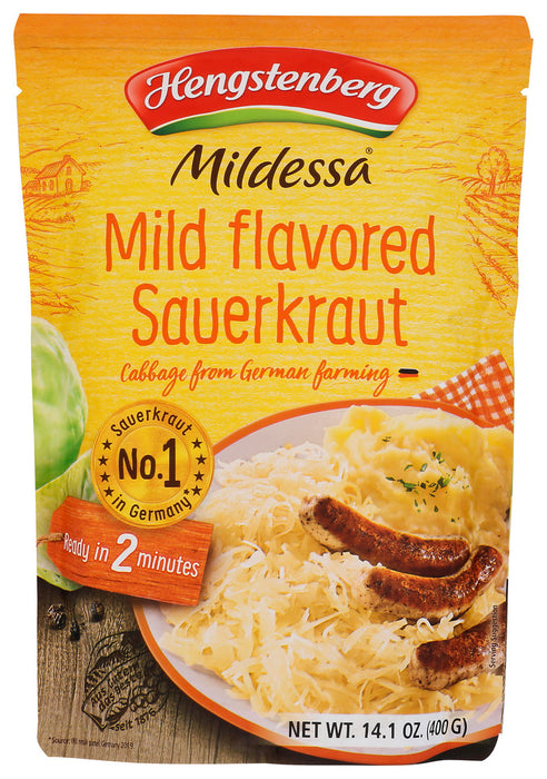 HENGSTENBERG: Sauerkraut Mildessa In Pouch, 14.1 oz
