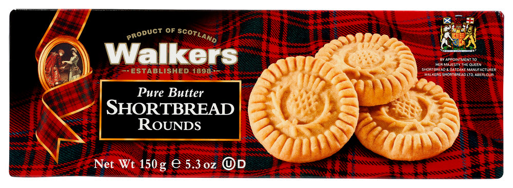 WALKERS: Pure Butter Shortbread Rounds, 5.3 oz