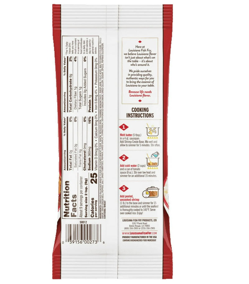 LOUISIANA FISH FRY: Shrimp Creole Base, 2.61 oz