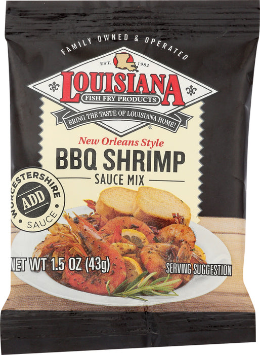 LOUISIANA FISH FRY: BBQ Shrimp Sauce Mix, 1.5 oz