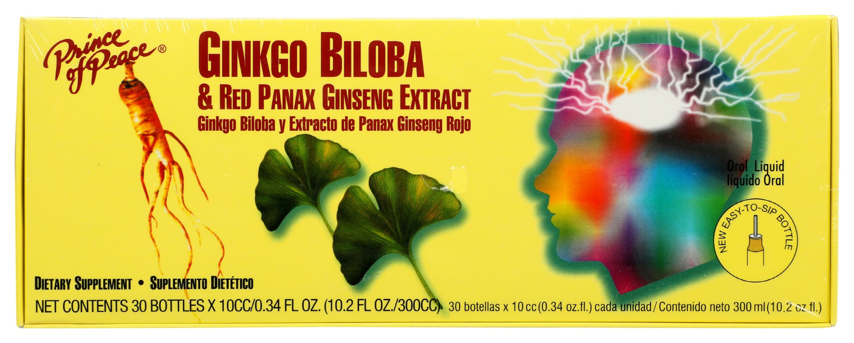 PRINCE OF PEACE: Ginkgo Biloba & Red Panax Ginseng Extract, 30 pc