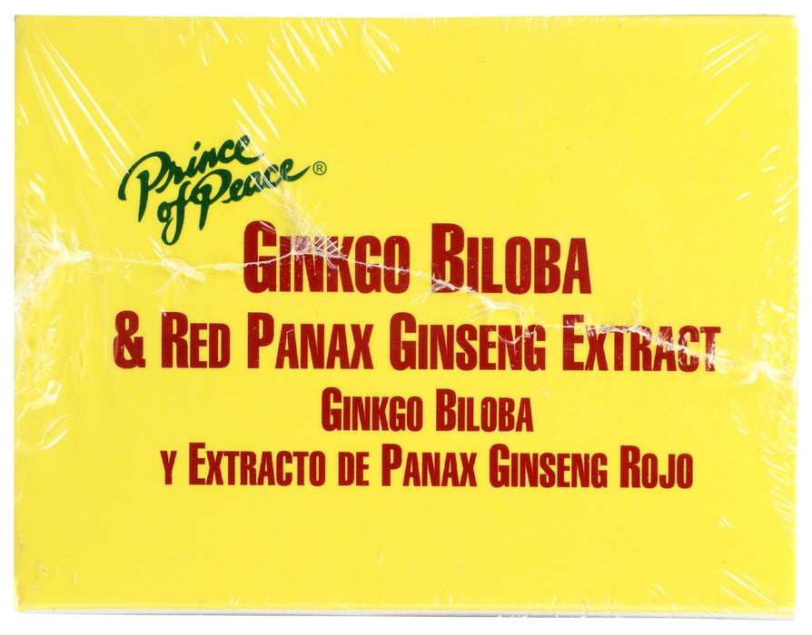 PRINCE OF PEACE: Ginkgo Biloba & Red Panax Ginseng Extract, 30 pc