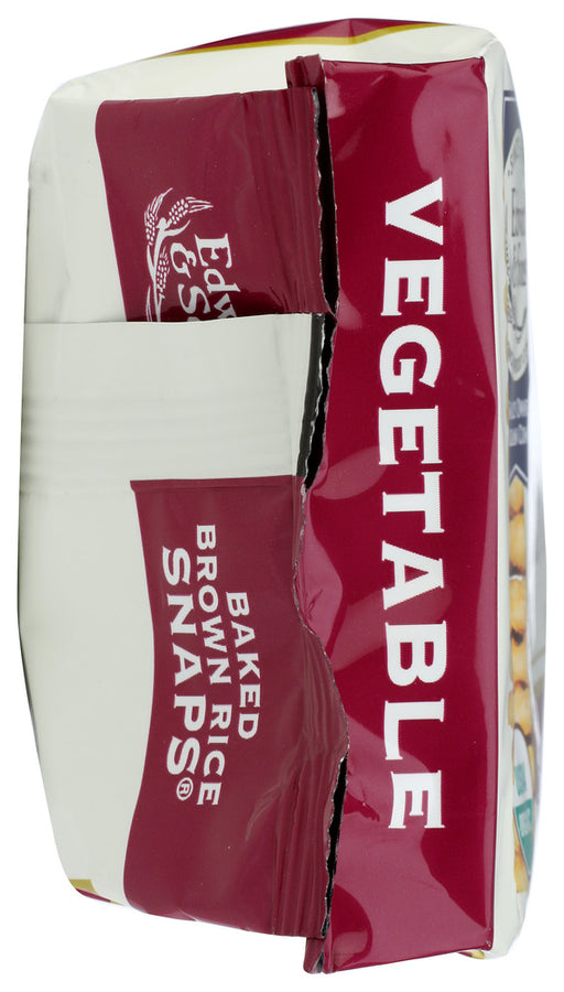EDWARD & SONS: Baked Brown Rice Snaps Vegetable, 3.5 oz - No Brand For Less 