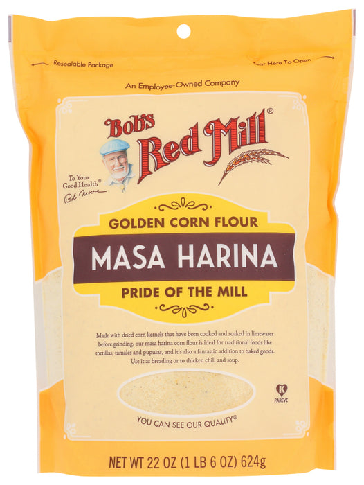 BOB'S RED MILL: Golden Corn Flour Masa Harina, 22 oz