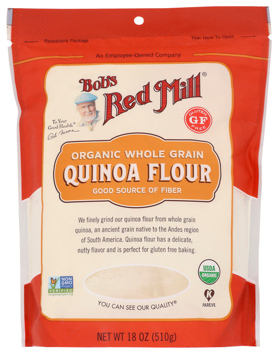 BOBS RED MILL: FLOUR QUINOA ORGANIC (18.000 OZ)