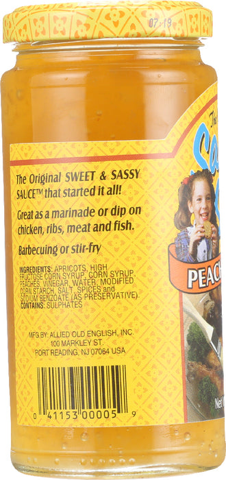 SAUCY SUSAN: Sauce Peach Apricot, 9.5 oz