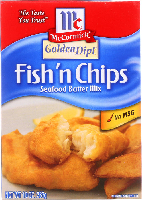 GOLDEN DIPT: Fish & Chip Batter Mix, 10 oz