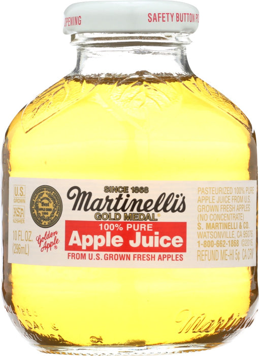 100% pure juice from U.S. grown fresh apples, not from concentrate, with no additives of any kind.