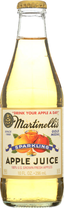 Lightly carbonated 100% juice from U.S. grown fresh apples, not from concentrate, with no added sweeteners or preservatives. Vitamin C added to maintain color.