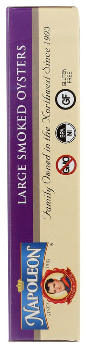 NAPOLEON: Oyster Smoked Large, 3.66 oz