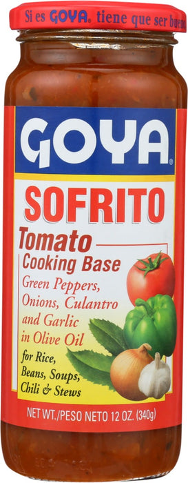 This aromatic cooking base combines the bold flavors of tomato, onion, green peppers, cilantro and garlic, saving you valuable prep time in the kitchen. A heaping spoonful of Sofrito added to soups and stews is a classic first-step ingredient to authentic Latino cooking.