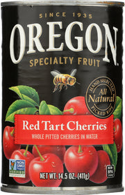 Our Red Tart Cherries, including varieties like the prized Montmorency Cherry, are simply packed in water allowing for use in endless recipes. Forever linked to scrumptious cherry pies, our plump, Red Tart Cherries burst with a true, tangy cherry flavor. They pair perfectly with chocolate desserts, culinary sauces or spooned over ice cream.