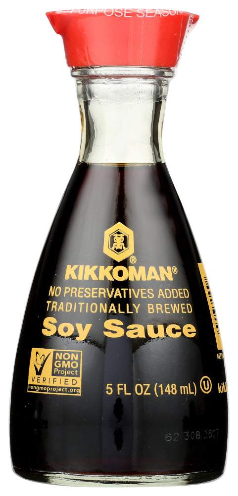 All-purpose Kikkoman® Soy Sauce is traditionally brewed from water, soybeans, wheat and salt. Like fine wine, Kikkoman® Soy Sauce is aged for several months to develop its characteristic rich and mellow umami taste, appetizing aroma and distinctive reddish-brown color. Besides using it in traditional Asian dishes, try it in mainstream American foods, classic Mediterranean dishes or Caribbean cuisine. Taste the difference and try America's #1 soy sauce* for yourself.