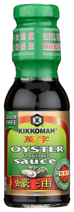 One of the great building blocks of Asian flavor, oyster sauce is ideal for Chinese, Thai and Vietnamese dishes, as well as all kinds of creative Asian foods, like rice bowls, wraps, sandwiches and salads.
Rich, thick Kikkoman Oyster Sauce is made from the natural liquor extracted from fresh oysters. Its savory flavor is balanced with a touch of sweetness, and it is thickened to add body and an attractive sheen.There are no harsh or fishy flavors, like you might find in some oyster sauces.
