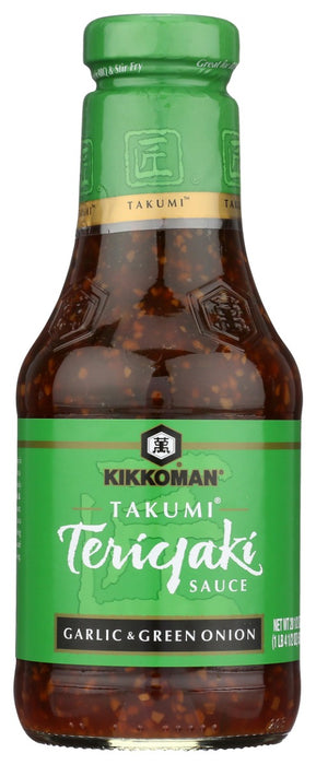 Our Garlic &amp; Green Onion is a thicker, richer teriyaki sauce. Minced garlic and green onions float in a smooth aromatic base of traditionally brewed soy sauce, mirin, and sesame oil to create a versatile sauce that imparts a delicious taste no matter how it's applied. Ideal for marinating, basting or dipping.
