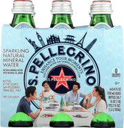 S.Pellegrino's premium green glass bottle, with its œVichy silhouette, boasts an elegant shape. Traditional but timeless, S.Pellegrino's premium glass bottles are used in the best restaurants, hotels and caf around the world.