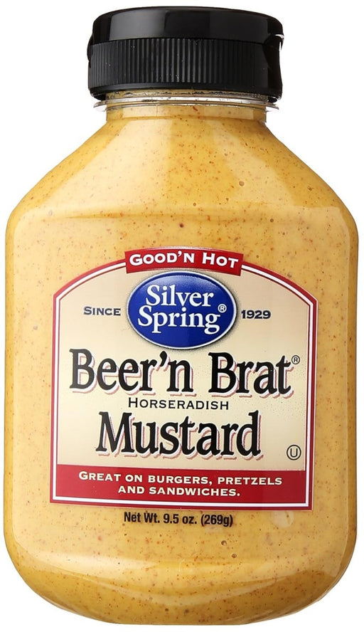 Bratwurst never had it so good with this blend of fresh ground horseradish and hearty mustard. Our Beer'n Brat Mustard is the perfect sinus-clearing secret ingredient for everyday recipes, or makes a great standalone condiment that'll empty the plate. Beer'n Brat Mustard brings eye-watering heat that can liven up more than just bratwurst. It also pairs fantastically with deli sandwiches, summer sausage, deviled eggs, or even a simple bowl of pretzels and beer.