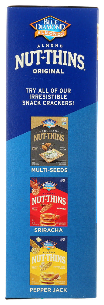 BLUE DIAMOND: Almond Nut-Thins Nut & Rice Cracker Snacks, 4.25 oz