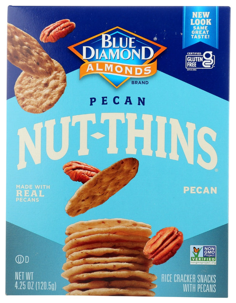 Our Southern friends who grow pecans agree that Nut Thins is a great way to enjoy their nutty richness. Made from rice flour and pecans and baked with no added oil, they're the perfect guilt-free snack!