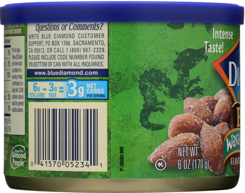 BLUE DIAMOND: Bold Wasabi and Soy Sauce Almonds, 6 oz