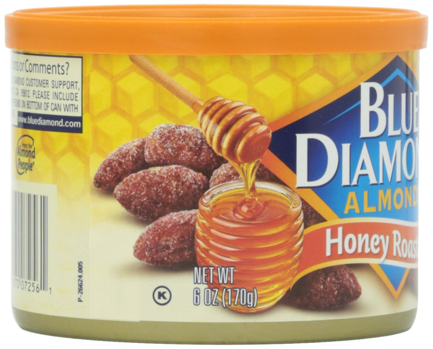 BLUE DIAMOND: Almonds Honey Roasted, 6 oz — No Brand For Less