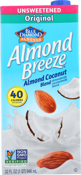 The unsweetened version of Almond Breeze Almondmilk Coconutmilk Original provides almond's natural sweetness with a touch of coconut without the added sugar.
