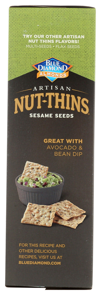 BLUE DIAMOND: Nut Thins Artisan With Almonds & Sesame Seeds, Wheat & Gluten Free, 4.25 oz