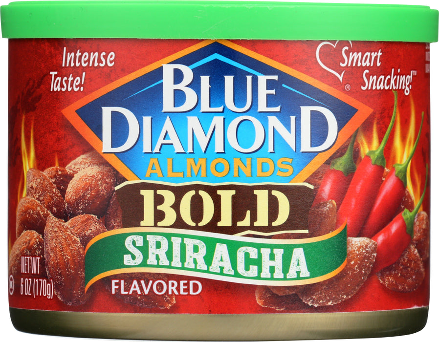 BLUE DIAMOND: Sriracha Almonds Flavored, 6 oz