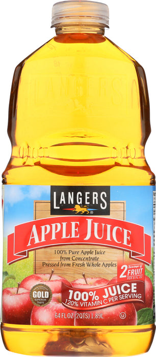 LANGERS: 100 Percent Apple Juice, 64 fo