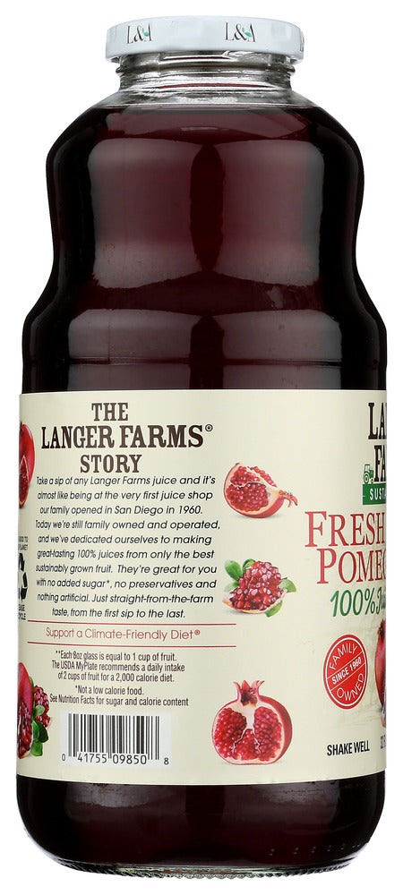 L & A JUICE: All Pomegranate, 32 oz