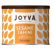Joyva Tahini is a silky-smooth pure of 100% roasted sesame seeds that have been carefully selected and milled into a spreadable butter.  With a mild nutty flavor, our tahini is nutritiously delicious and can be used in both sweet and savory applications.