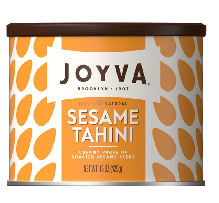 Joyva Tahini is a silky-smooth pure of 100% roasted sesame seeds that have been carefully selected and milled into a spreadable butter.  With a mild nutty flavor, our tahini is nutritiously delicious and can be used in both sweet and savory applications.