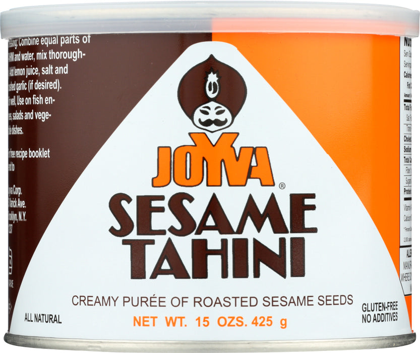 JOYVA: Sesame Tahini Creamy Puree Of Sesame Seeds, 15 oz