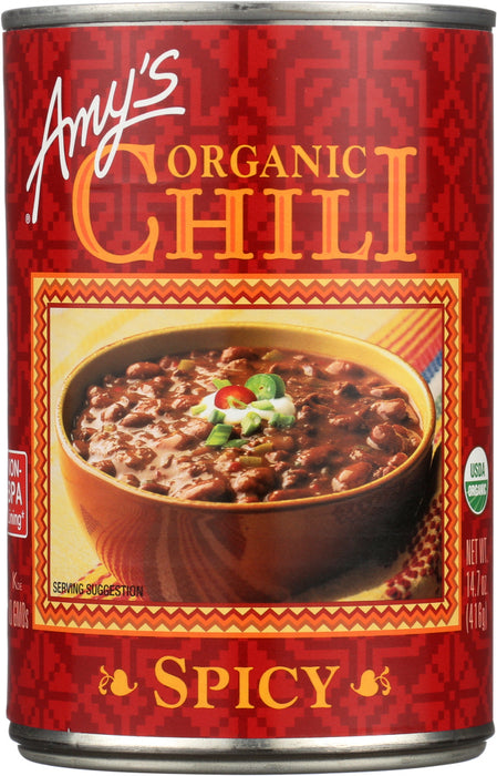 AMYS: Organic Chili Spicy, 14.7 oz