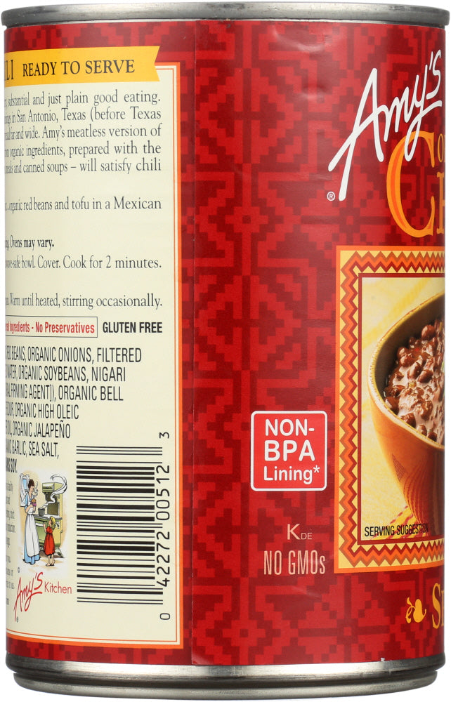 AMYS: Organic Chili Spicy, 14.7 oz