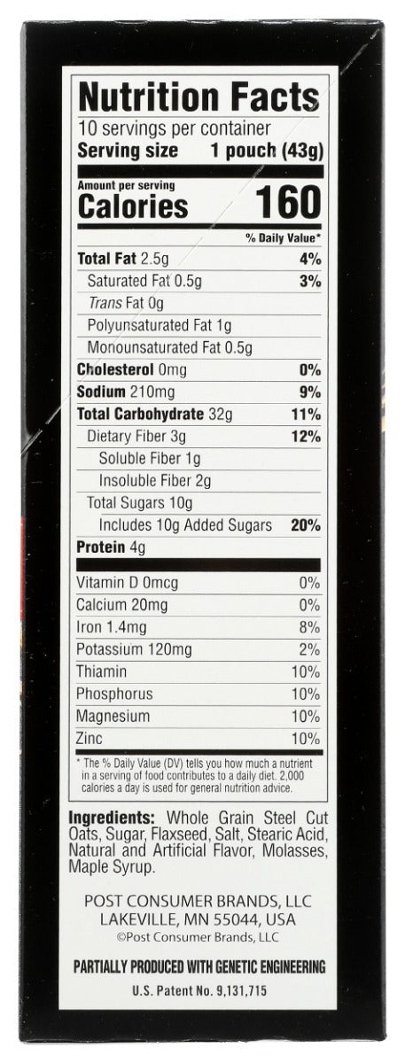BETTER OATS: Oatmeal Steel Cut Maple & Brown Sugar, 15.1 oz
