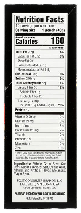 BETTER OATS: Oatmeal Steel Cut Maple & Brown Sugar, 15.1 oz