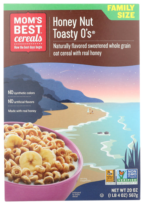 MOM'S BEST CEREALS: Toasty O's Cereal Honey Nut, 20 oz